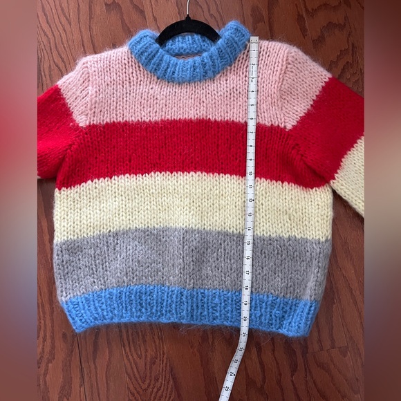 GANNI Julliard Striped Mohair Sweater,size M - Picture 5 of 12